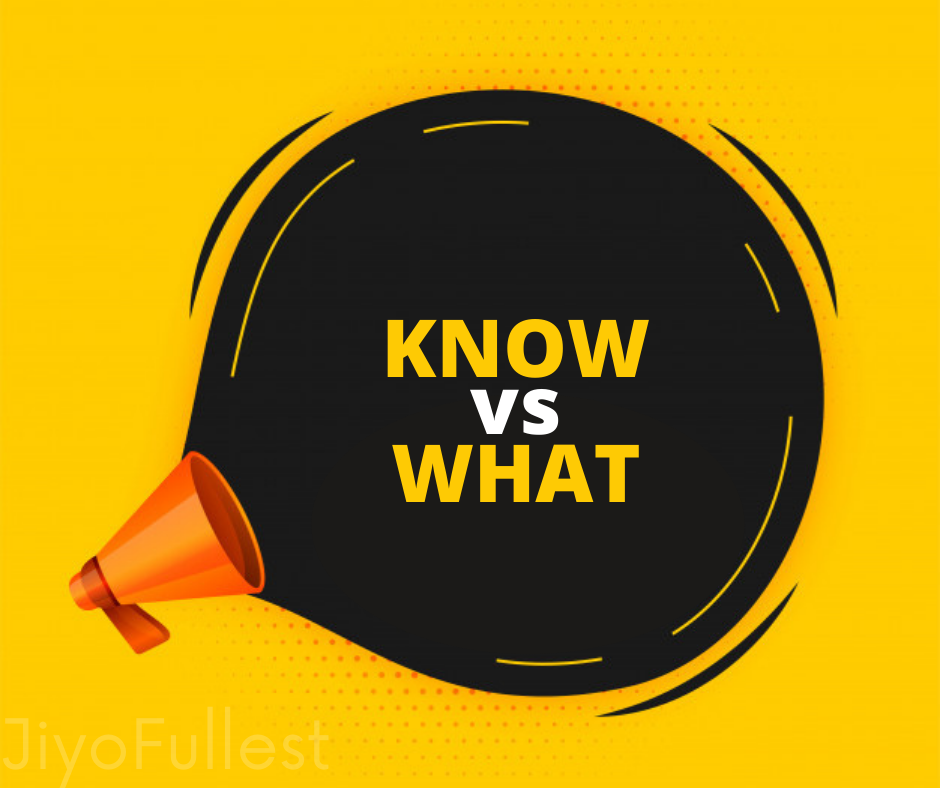 Know-how-vs-what