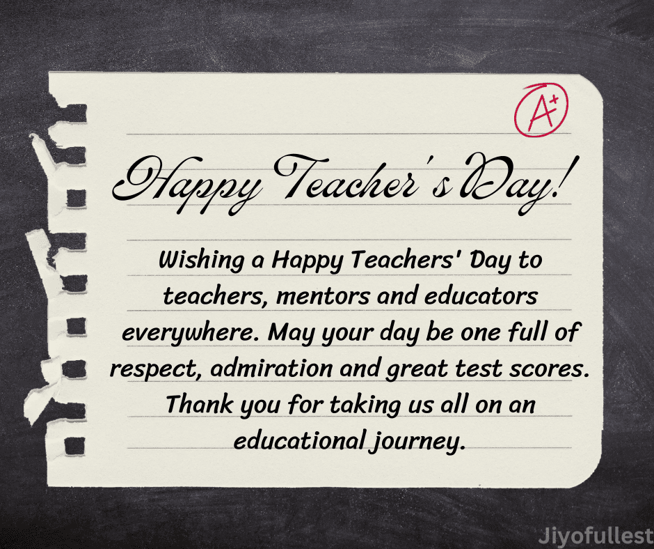 Happy teachers' day Essay