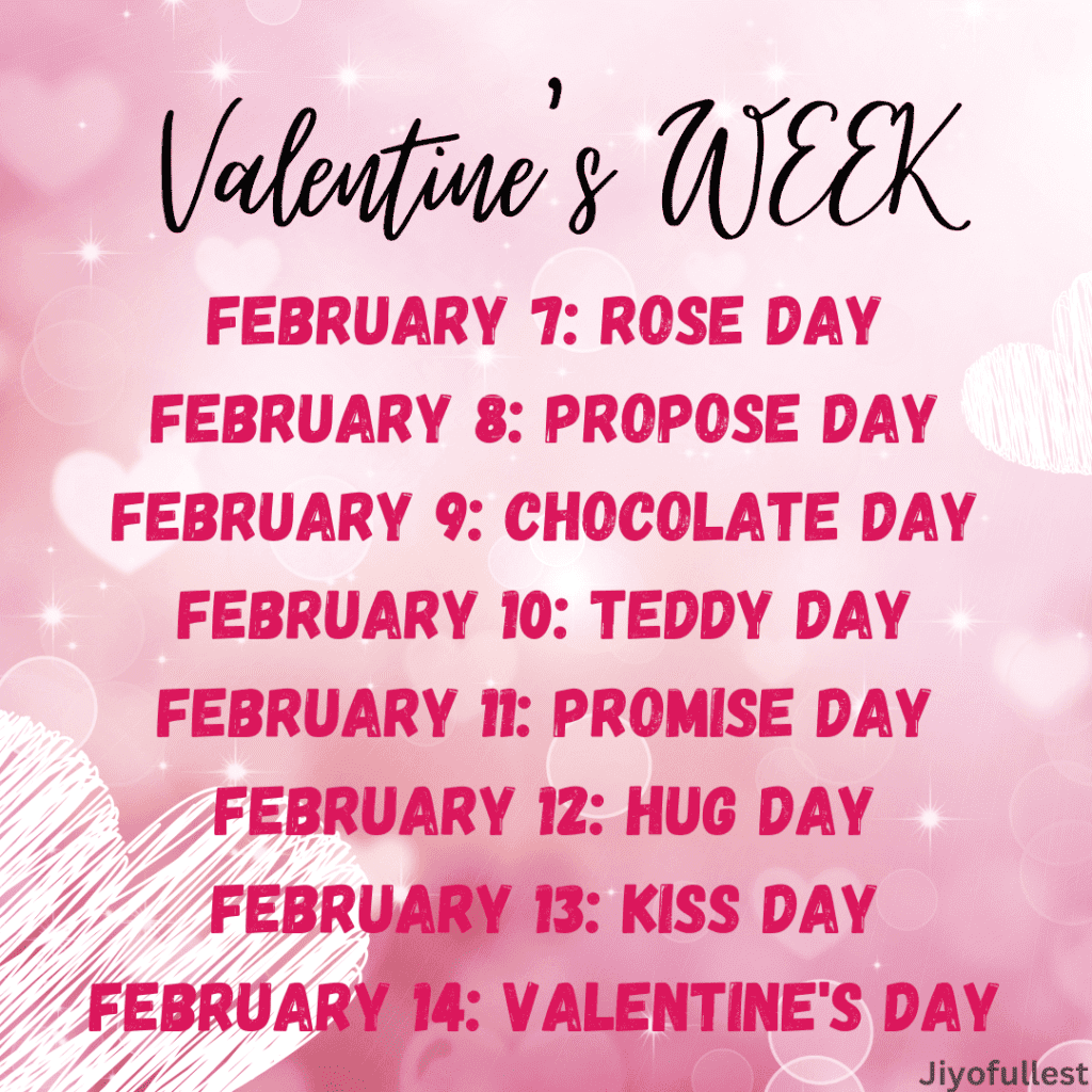 Valentine Week List