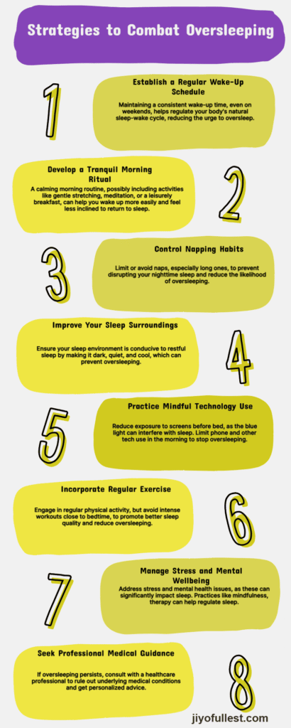 Strategies to stop Oversleeping