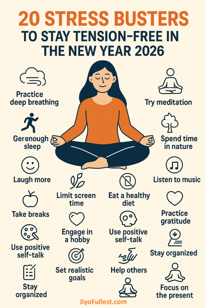 20 Stress Busters Ideas for New Year