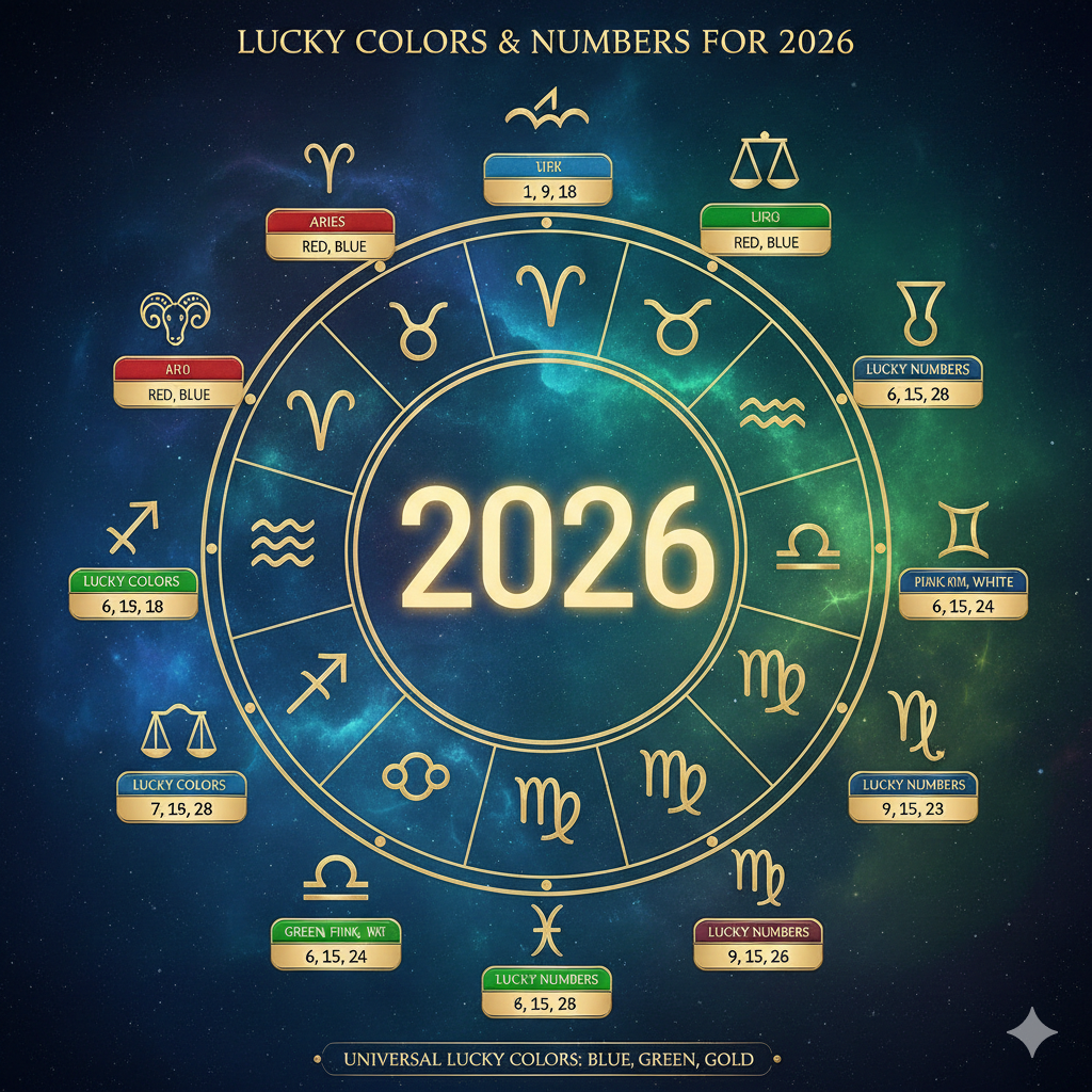 Lucky Colors and Lucky Numbers