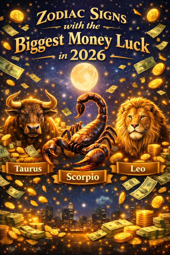 Zodiac Signs with the Biggest Money Luck