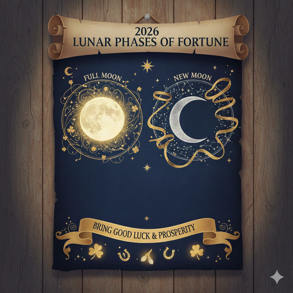 2026 Full Moon and New Moon Dates That Bring Good Luck