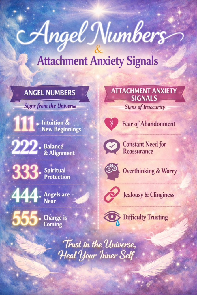 Angel Numbers & Attachment Anxiety Signals create