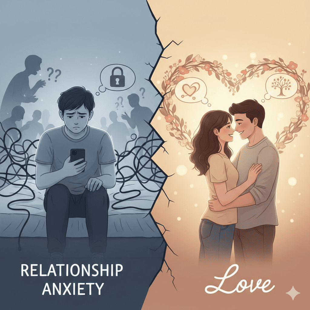 Relationship Anxiety vs Love