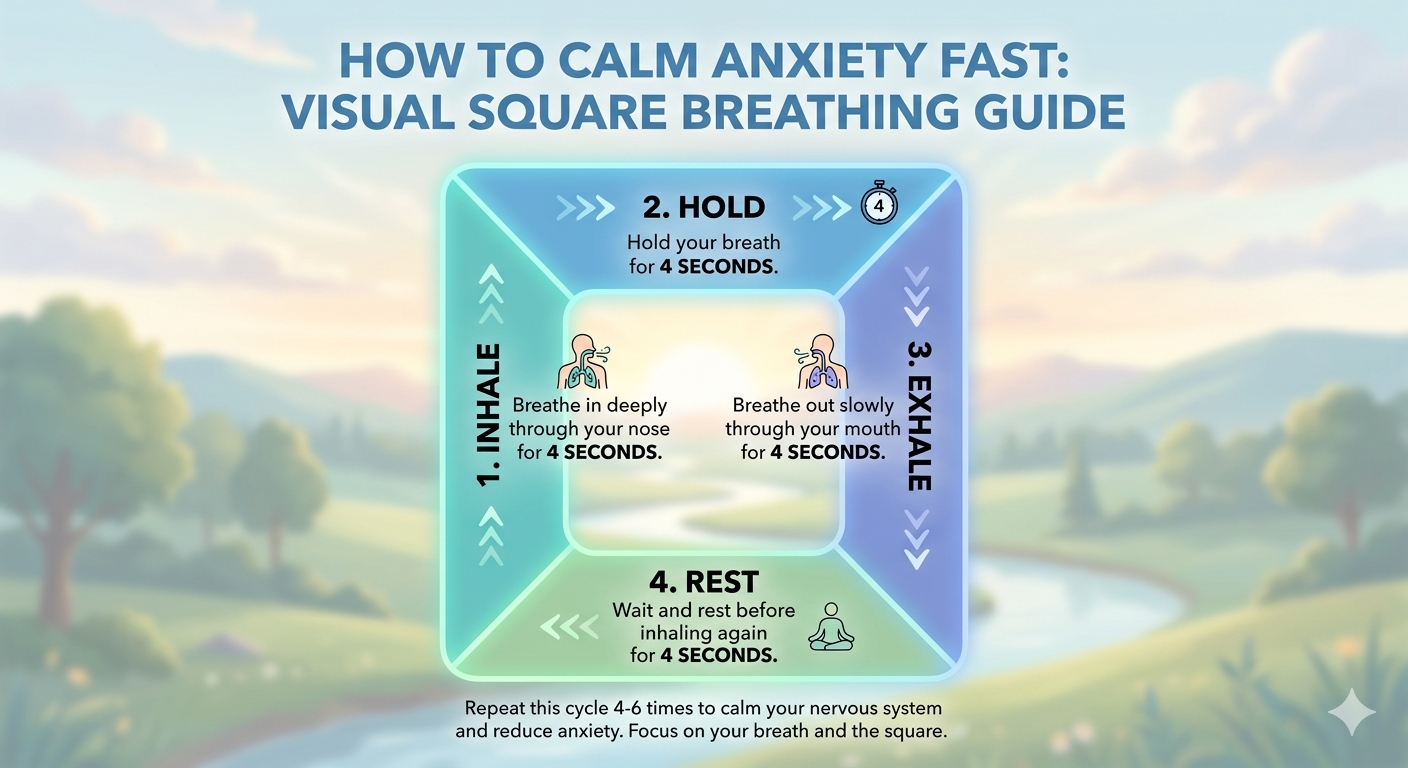 How to Calm Anxiety Fast: 10 Techniques That Work in Under 5 Minutes