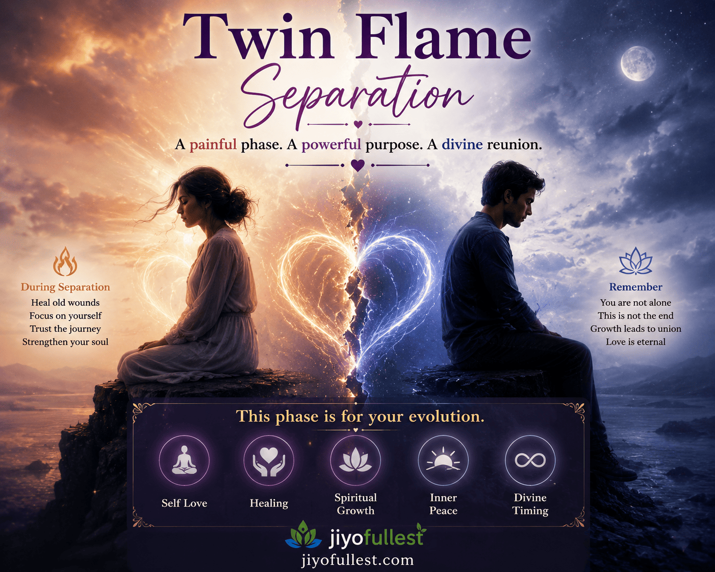 Twin Flame Separation — Stages, Signs, Symptoms and How to Actually Heal