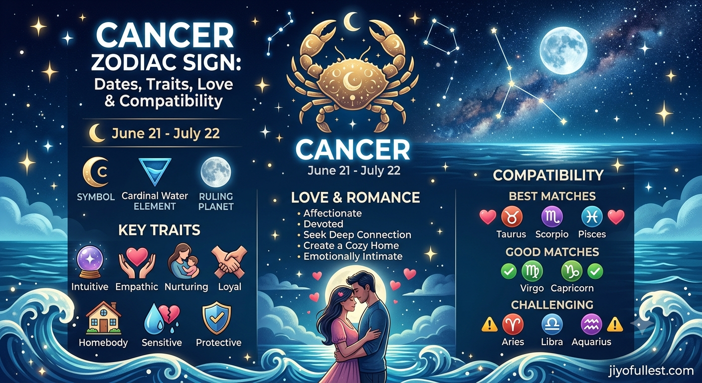 Cancer Zodiac Sign: Dates, Traits, Love & Compatibility