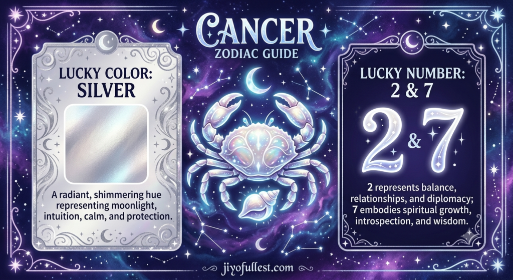Cancer Lucky Color and Lucky Number