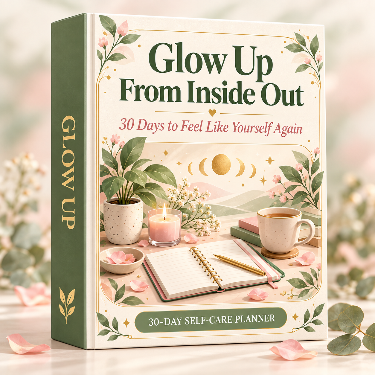 Glow Up From Inside Out 30-day self-care planner